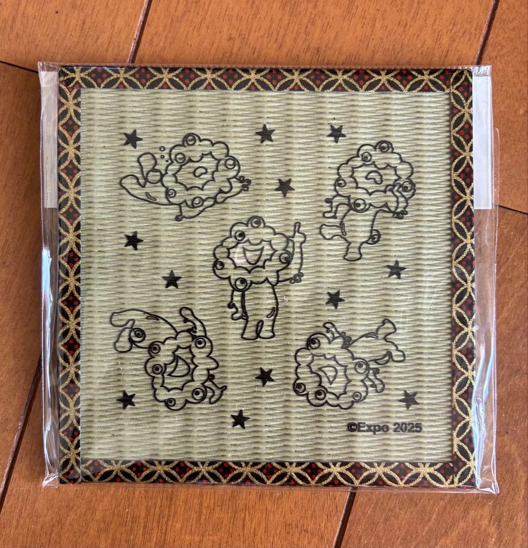 大阪ヘルスケアパビリオン 扇子とピンバッジセット、コースター
