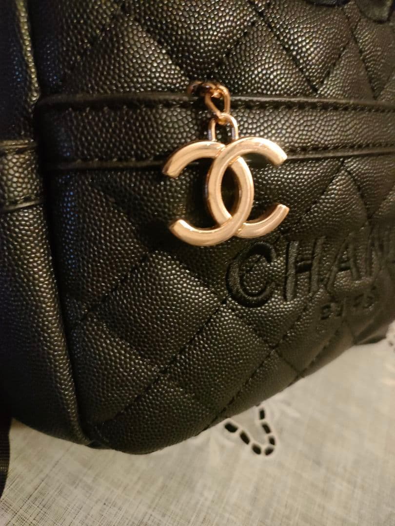 シャネル ブラック キルティングリュック ノベルティ 新品