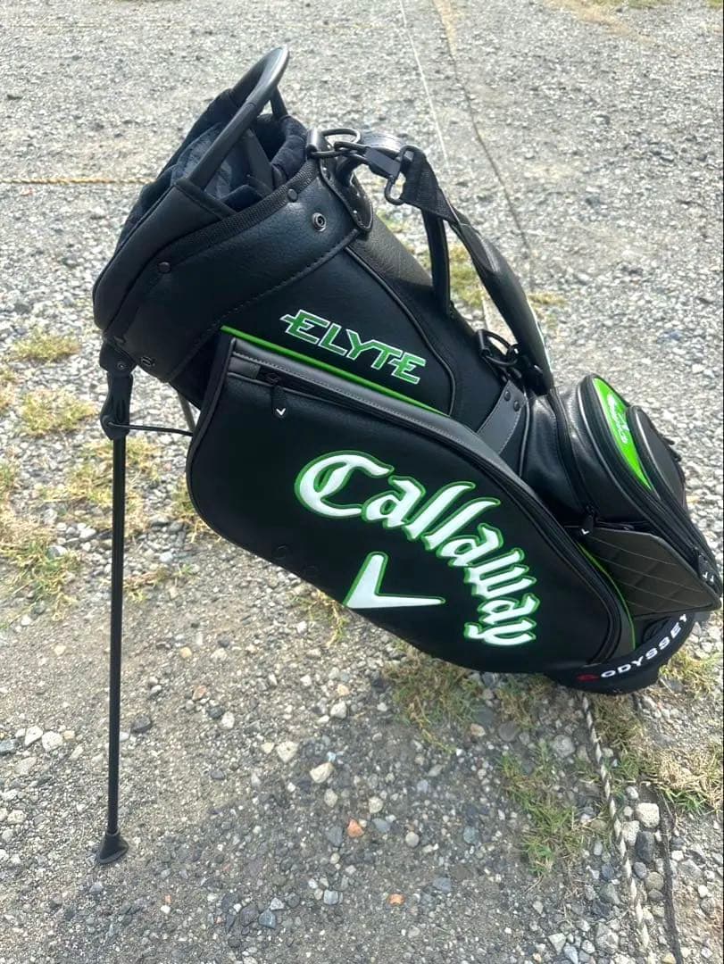 【極美品】Callaway Elyte スタンドバッグ ブラック/グリーン
