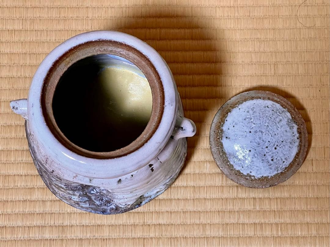 水指　茶道具　萩焼　　渋谷泥詩　未使用