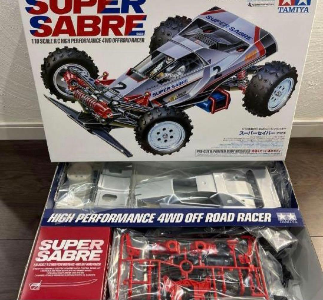 塗装＆カット済みボディ 1/10RC スーパーセイバー（2023） タミヤ