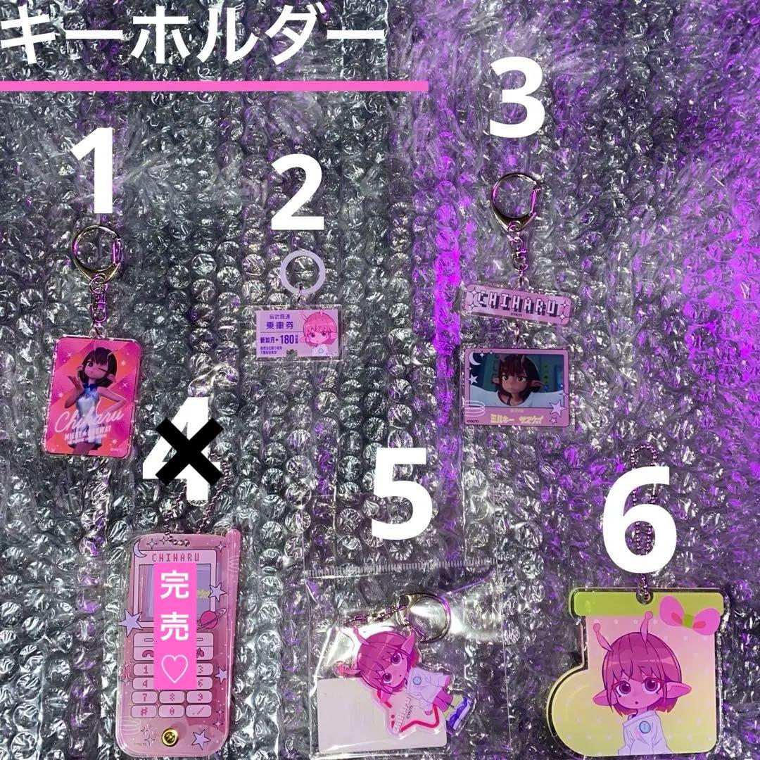 【チハル】 ミルキーサブウェイ ミルサブ 缶バッジ キーホルダー カード グッズ