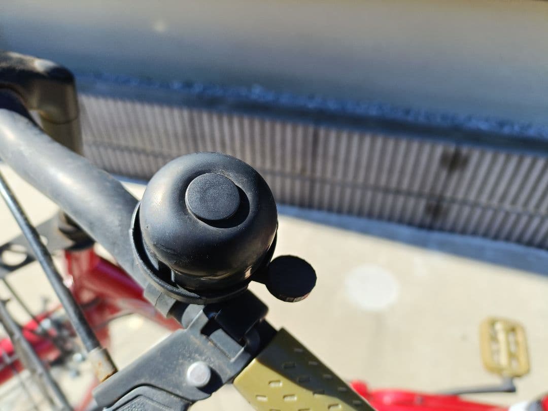 シティサイクル 赤 カゴ付き