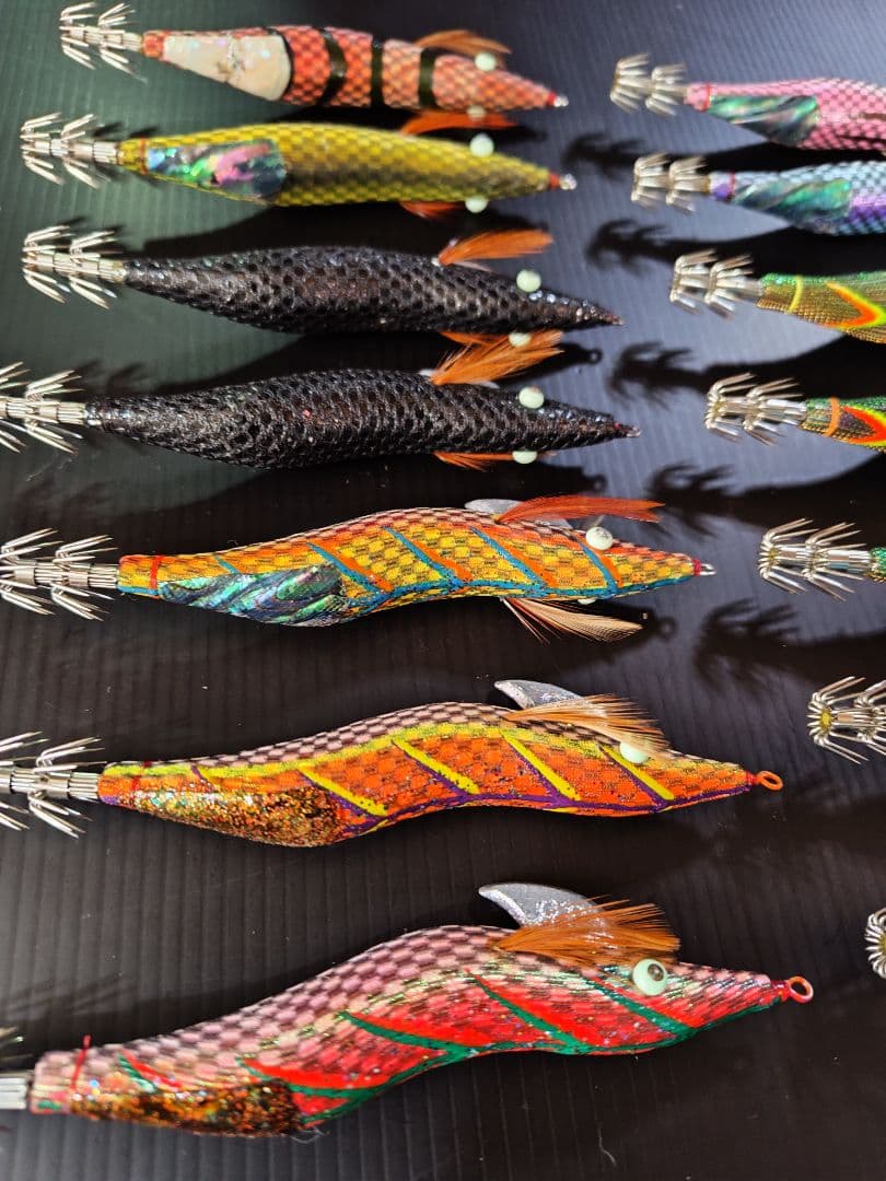 餌木猿　3.5寸　14本　 希少カラー　ケース付き