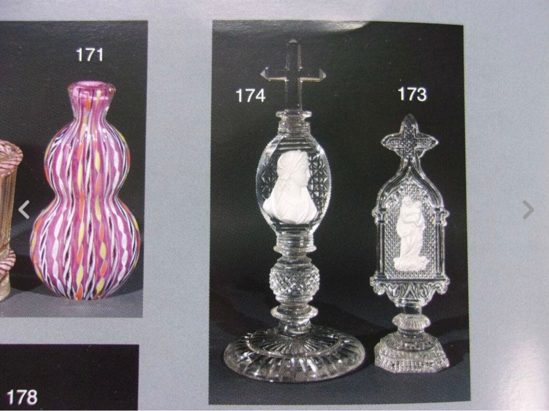 極希少とても古い聖母マリアとイエスの美しいオーナメント☆クリスタル＆セラミック☆