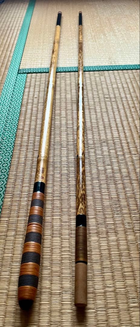 夢坊作紋竹　竿掛け玉網の柄セット