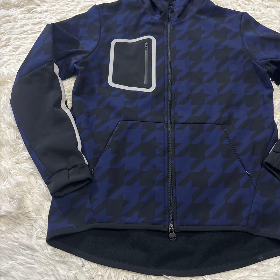 極美品　ハイドロゲン　ネイビー ブラック ハウンドトゥース ジャケット