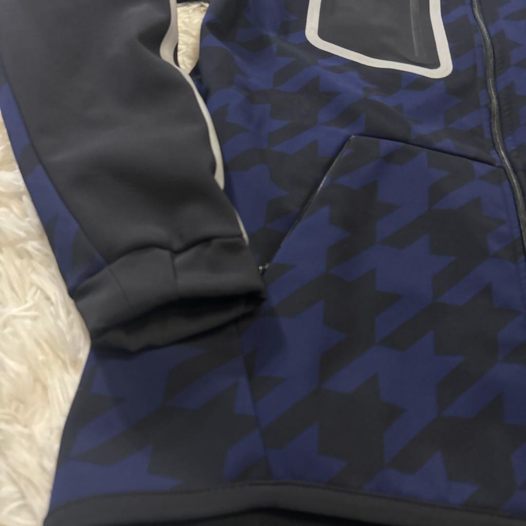 極美品　ハイドロゲン　ネイビー ブラック ハウンドトゥース ジャケット