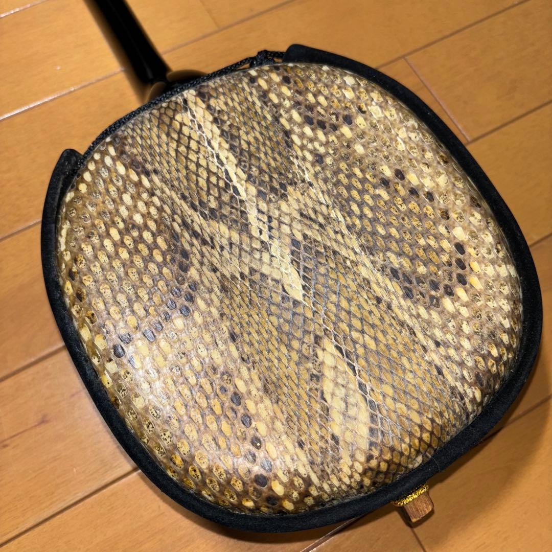 沖縄三線 蛇皮 三味線 ソフトケース付き