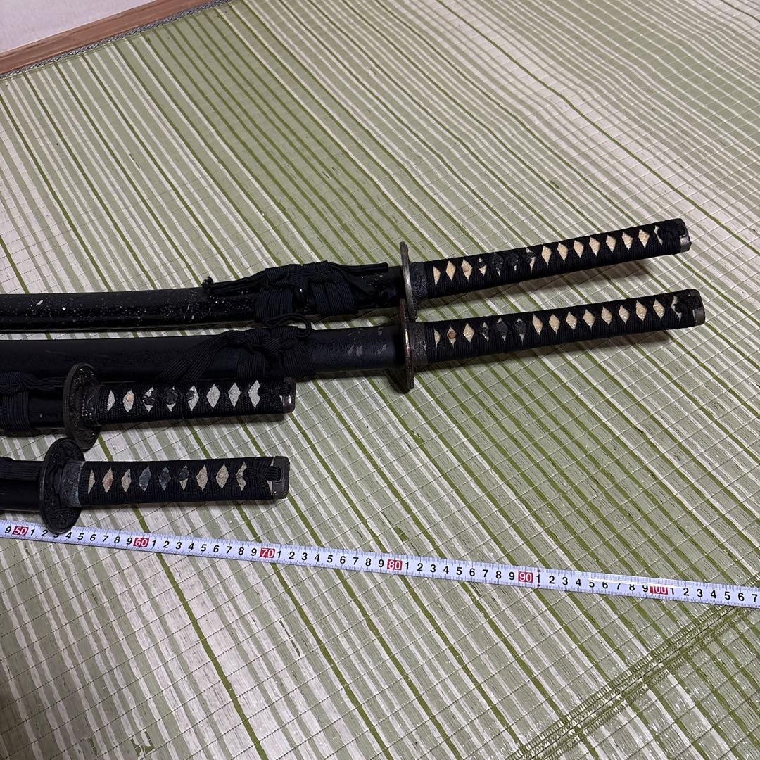 模造刀　模擬刀　武士　侍　伝統工芸　剣　ソード　太刀　　2本　小太刀2本　鍔