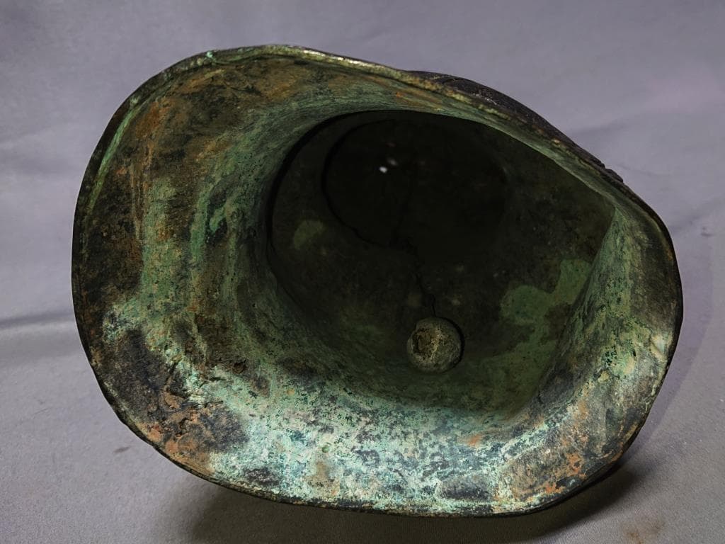 コレクター収集品　青銅　鳴物獣文　鳥形鐘