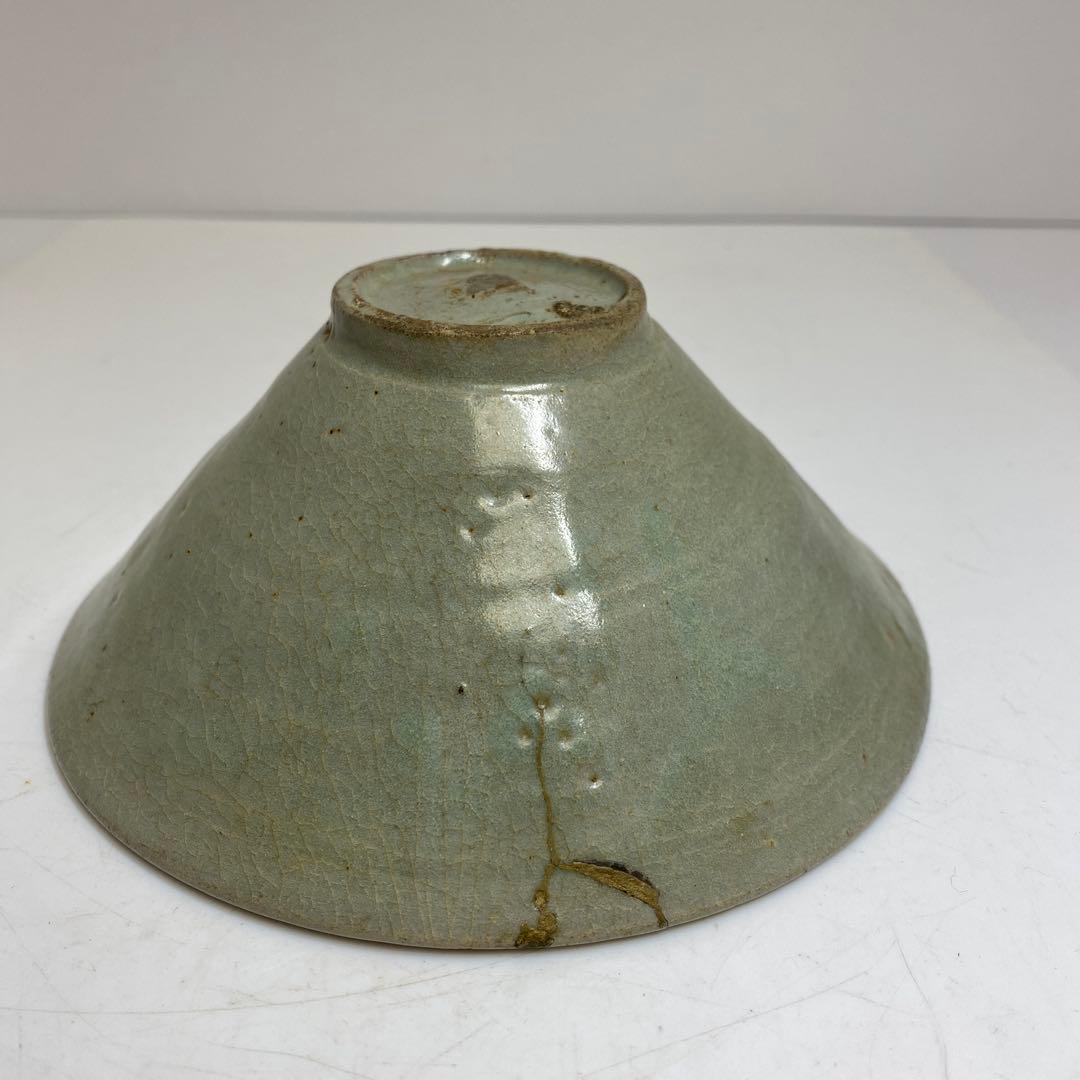 16世紀　高麗青磁茶碗　タサオ　口径15.5㎝　東里8-0130②