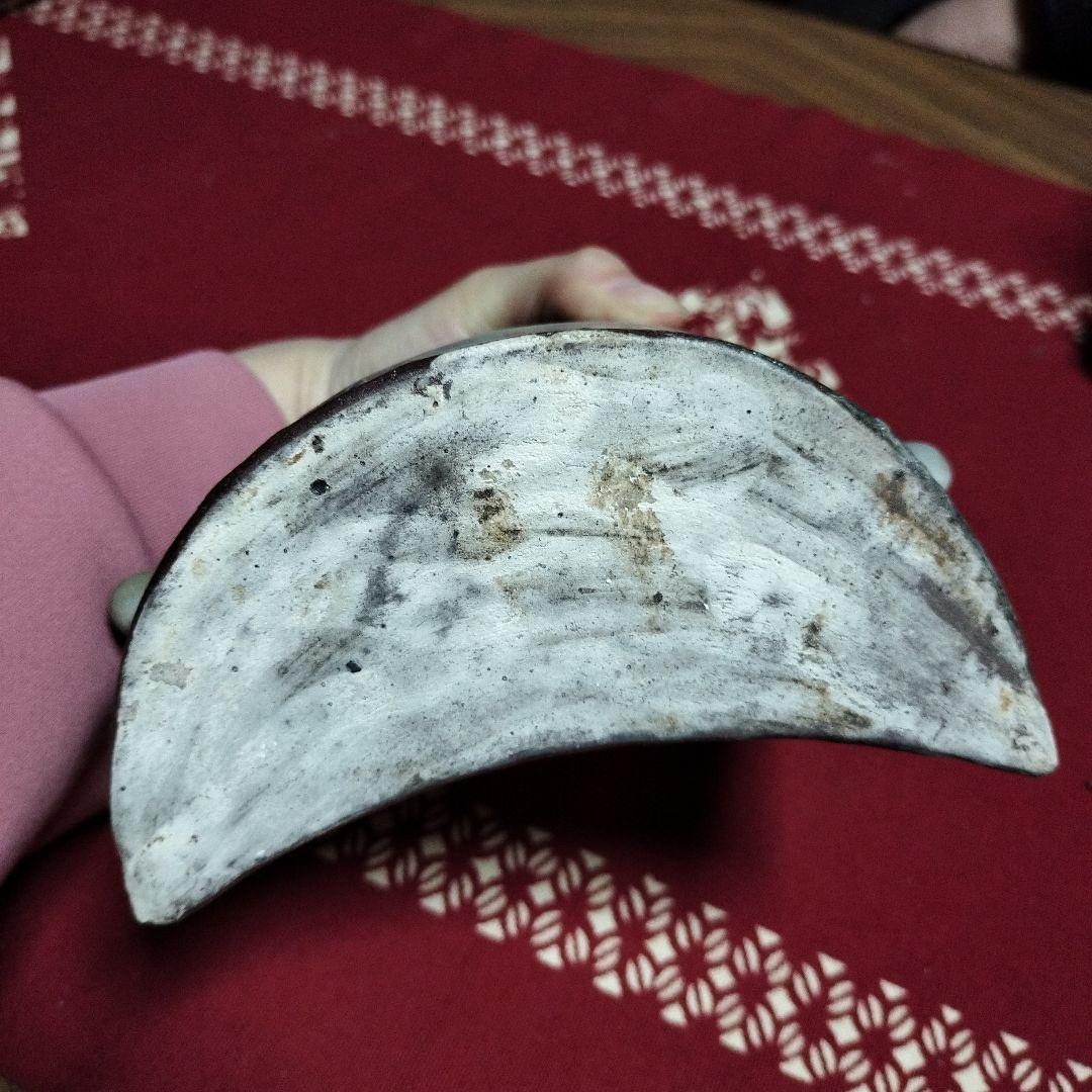 金城次郎　抱瓶　魚紋