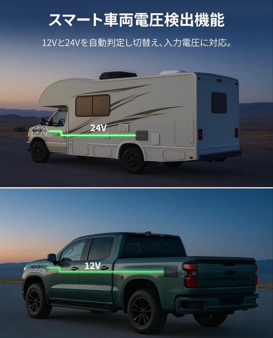 【新品未開封】500W 走行充電器 車載充電器　39900円