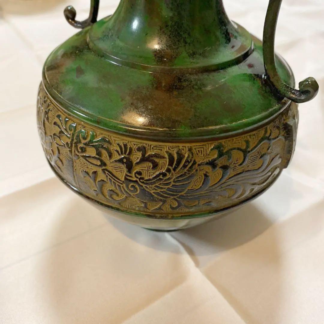 高岡銅器　花瓶　希少