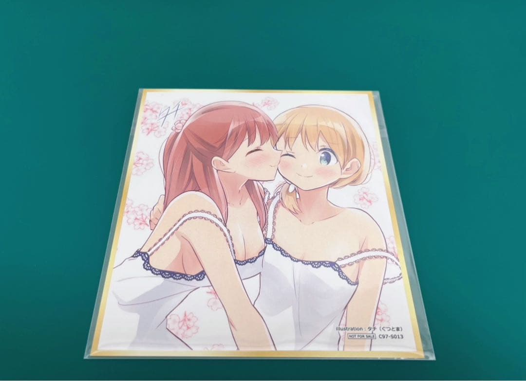 【激レア】　桜trick ミニ色紙　複製サイン入り　百合　漫画　アニメ　希少