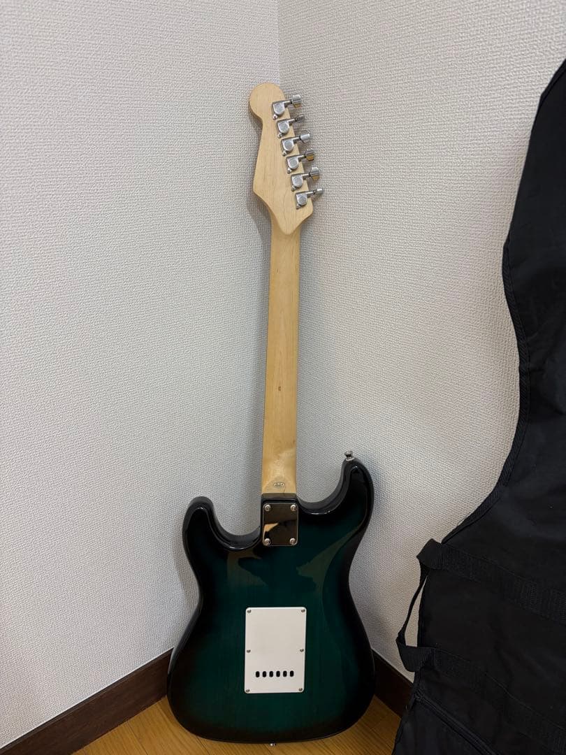 SELDER エレキギター グリーン ギターケース付き