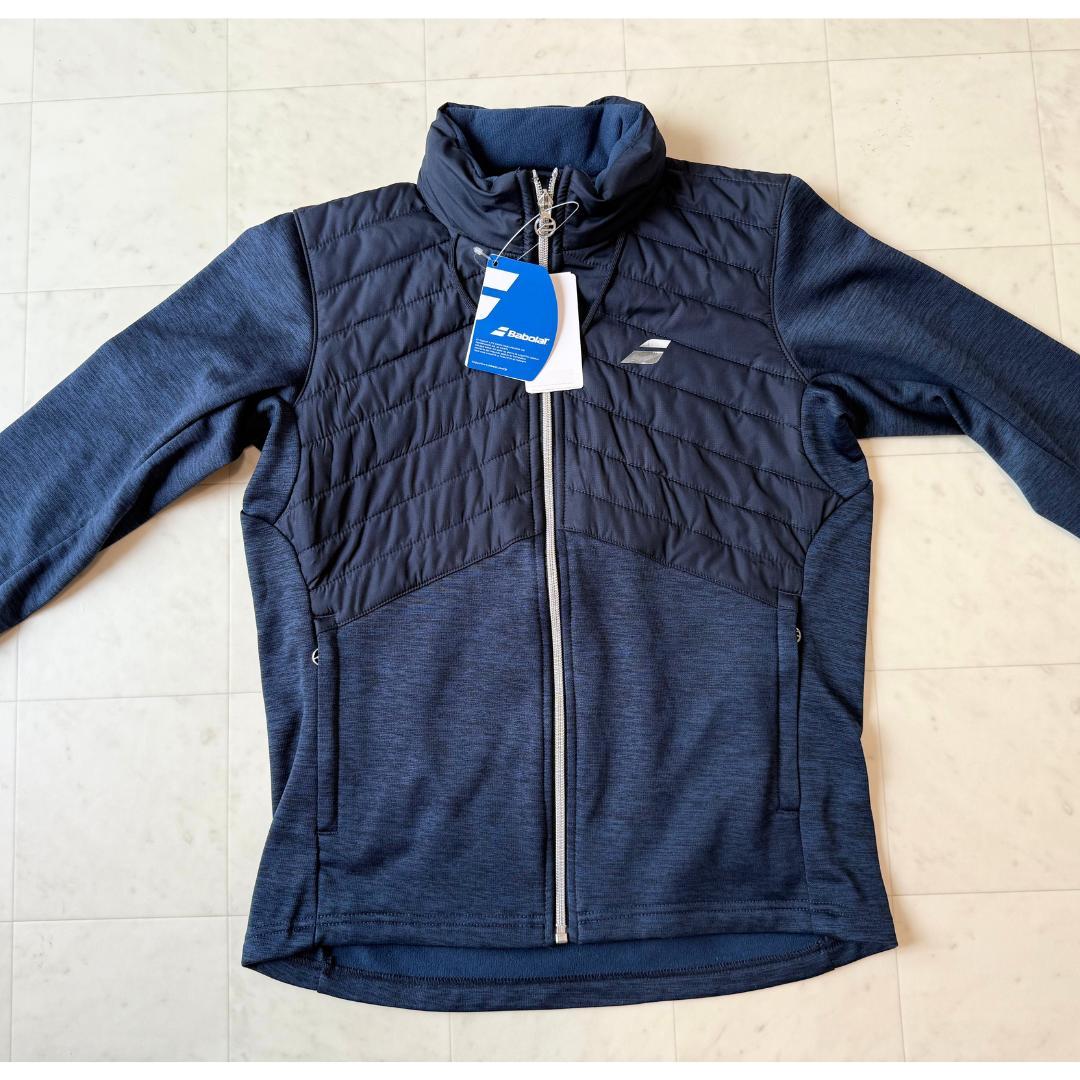 新品　Babolat ネイビー ジップアップジャケット　レディース　M　テニス