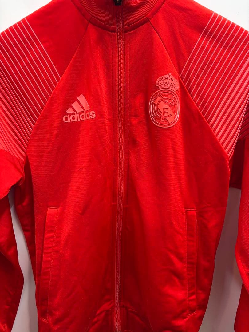 adidas レアル・マドリード ジャケット レッド ドリルトップ
