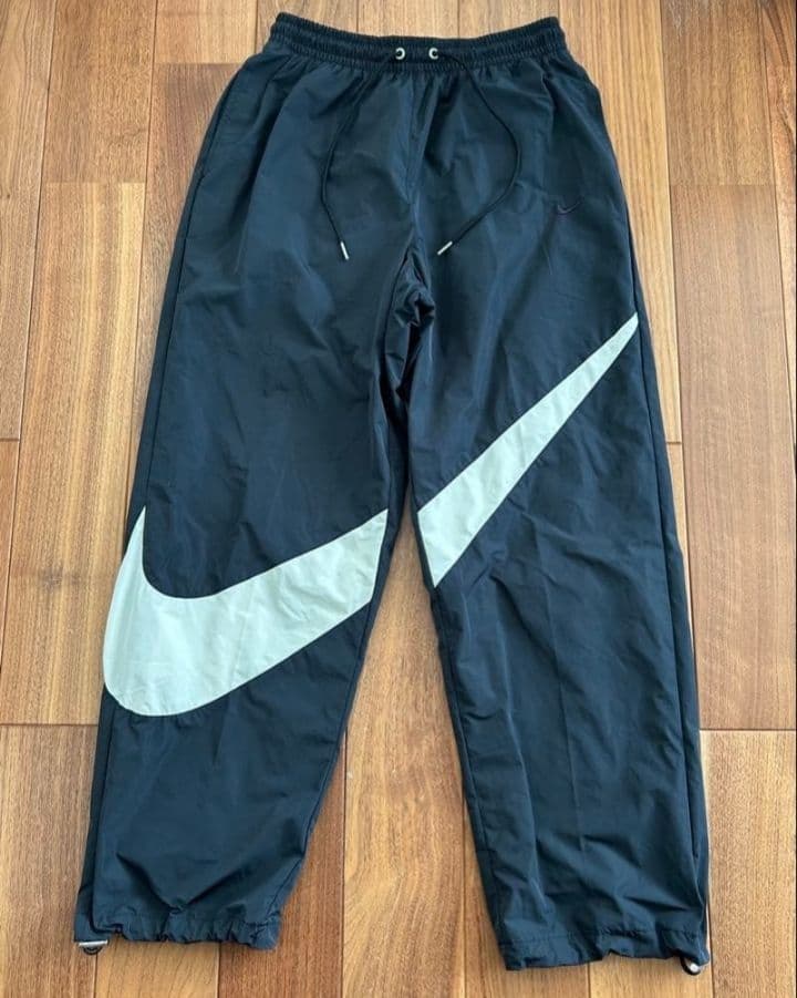 NIKE ウーブン ナイロン ジャケット パンツ 上下 L ビッグスウォッシュ