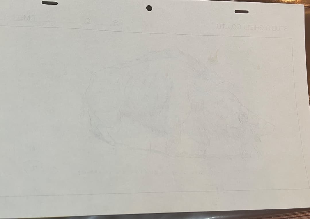 もののけ姫 直筆 原画 レイアウト スタジオジブリ セル画