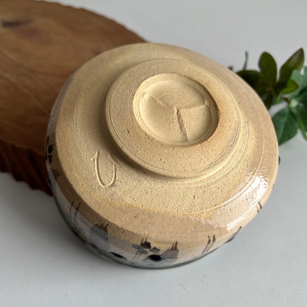 k038 茶道具 抹茶碗セット 秀泉陶苑 織部茶碗（緑釉）・黄伊羅保釉 平茶碗