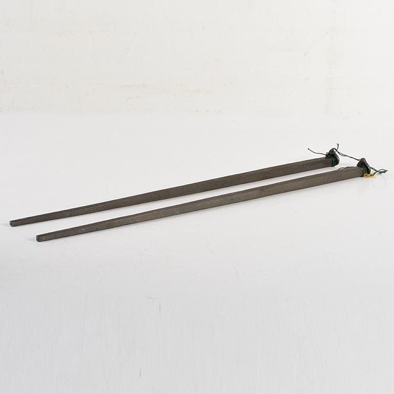 明珍火箸　五十一代　明珍宗之作　鉄製　火箸　共箱　C　6668