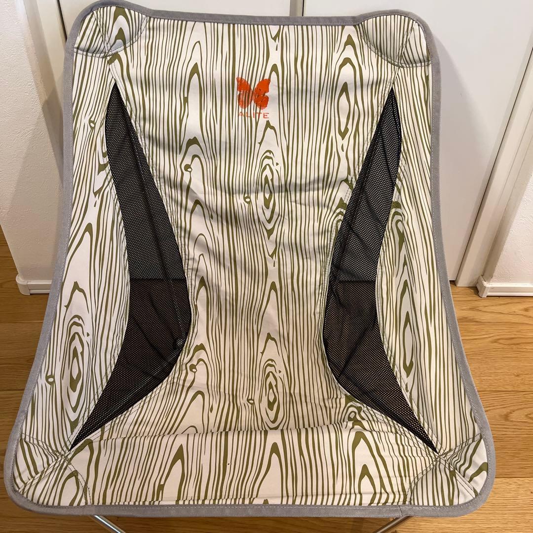 タグ付き ALITE メイフライチェア ウッドグレイン　志摩リン　ゆるキャン△