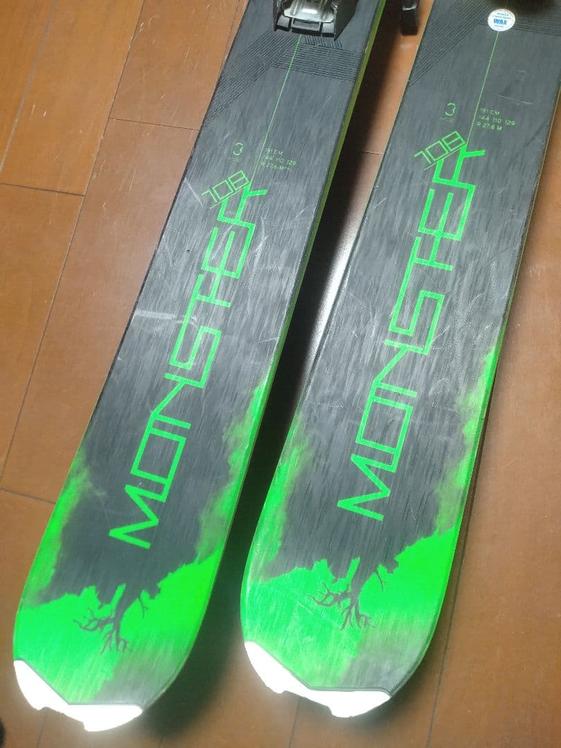 【総額16万円！】状態良好☆ HEADファットスキー板　191cm　送料無料！