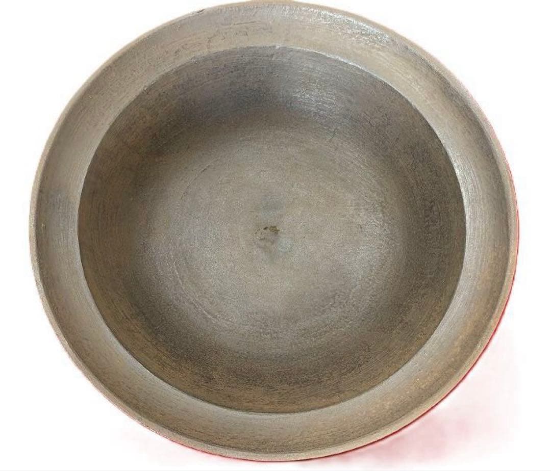 古道具 大きな和鉄鋳の鉄鍋 直径(外径）約61㎝ 古民具 大鍋 深鍋 茹で鍋