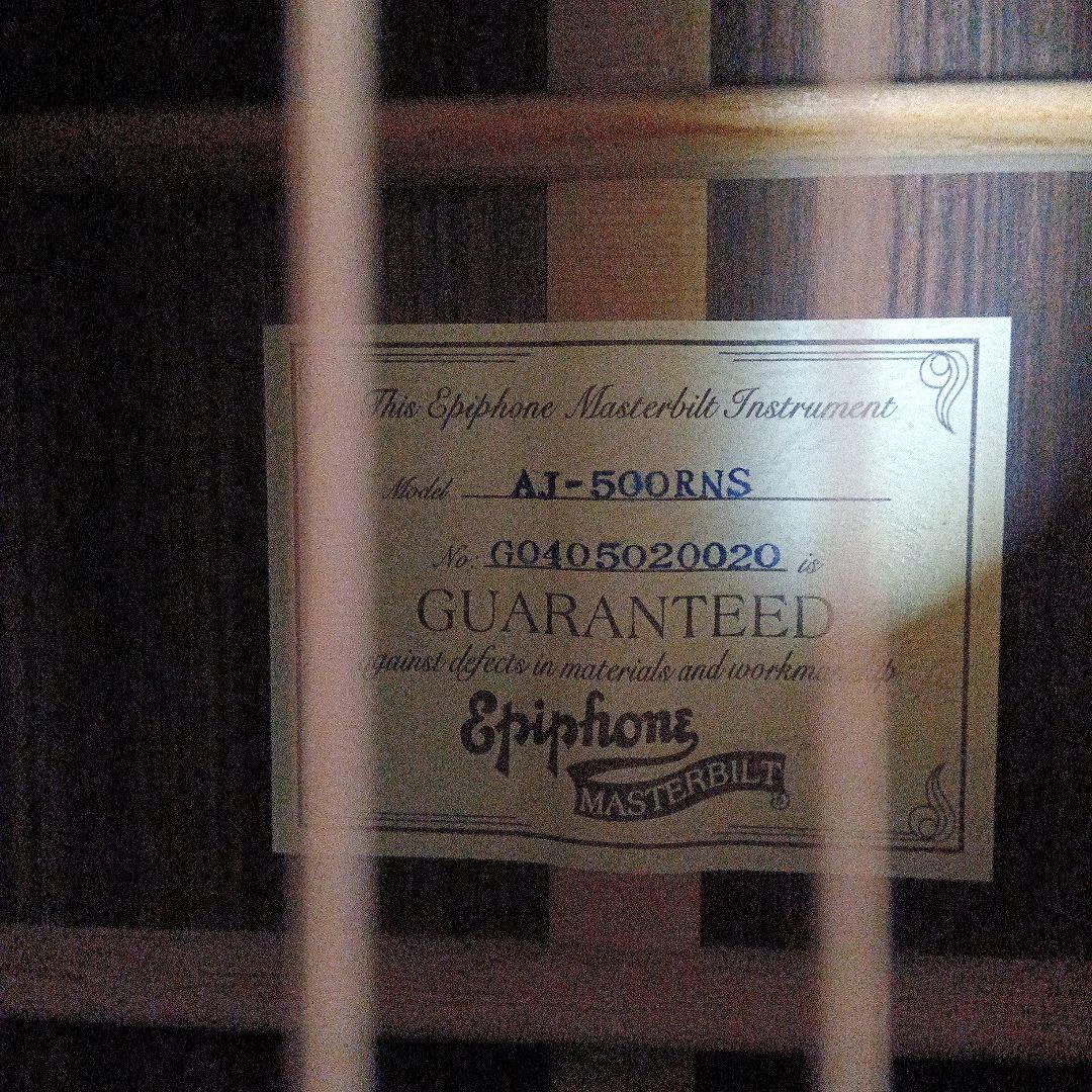 エピフォン AJ500 マスタービルド アコースティックギター(オール単板)