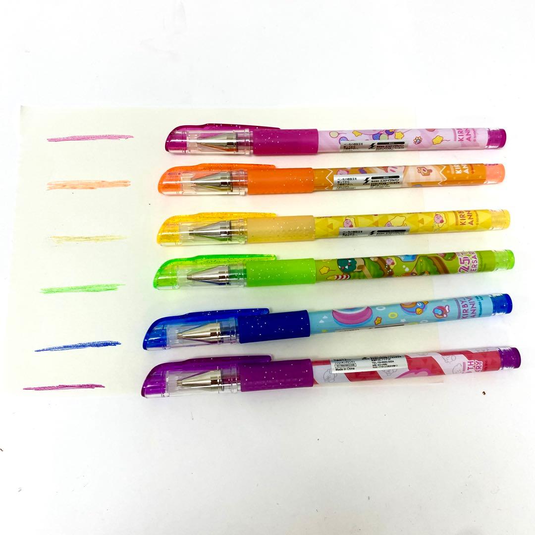 E216 未使用品 まとめ売り 星のカービィ ボールペン 6色