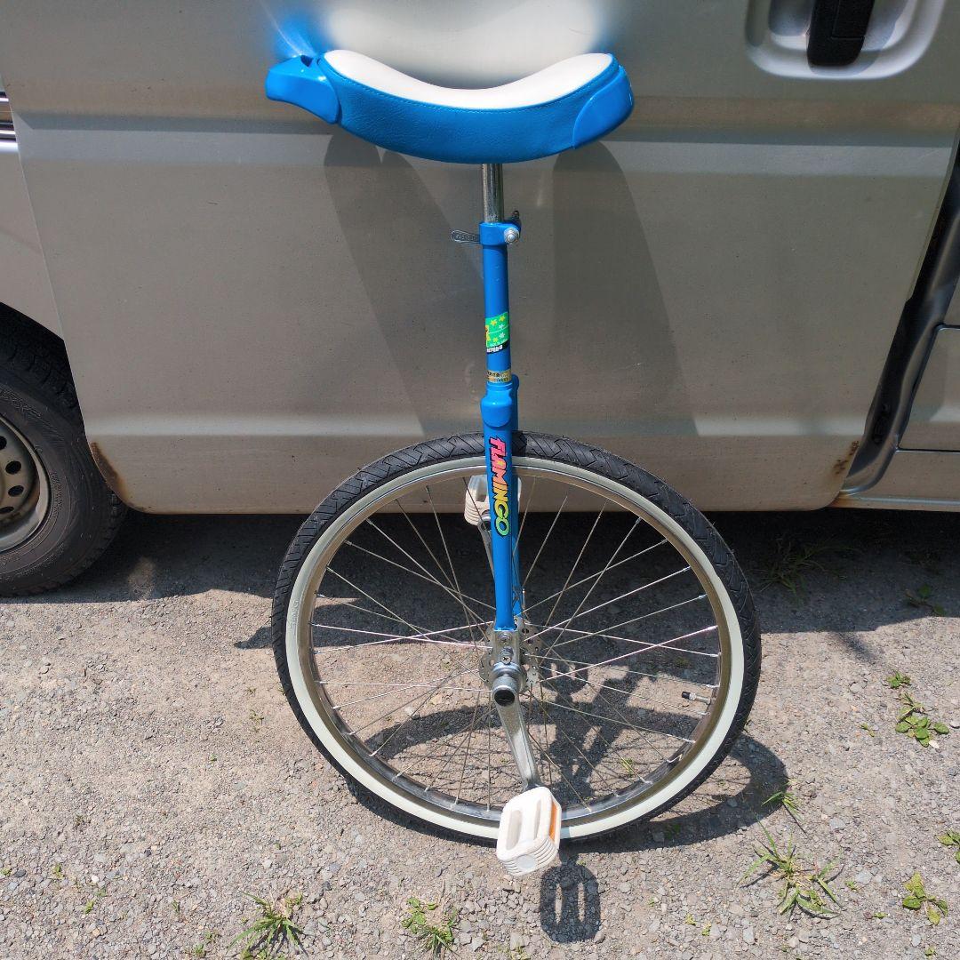 MIYATA　一輪車　青　フラミンゴ　ミヤタ　24インチ ブルーカラー　②