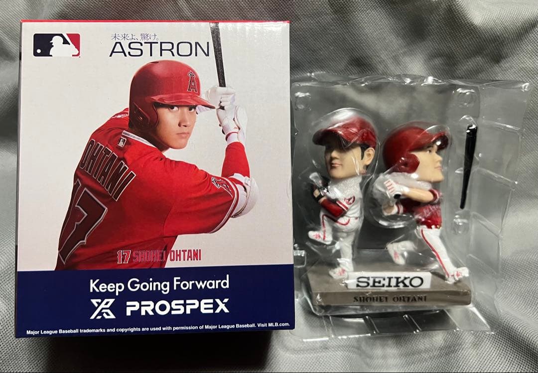 【SEIKO限定非売品】大谷翔平ロサンゼルスエンゼルス　二刀流ボブルヘッド