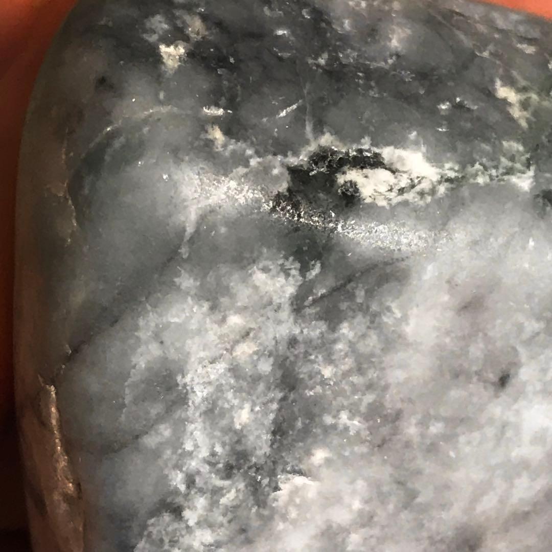 糸魚川翡翠　灰地＋糸巻き＋青　270g