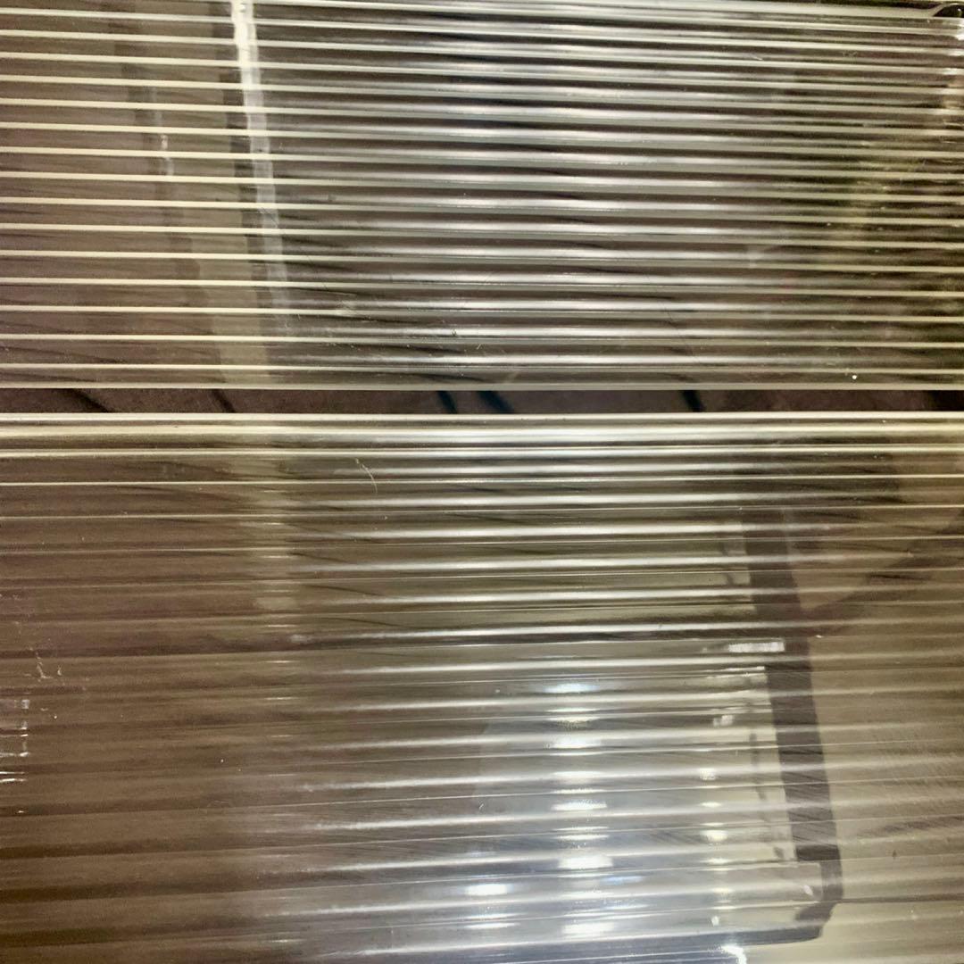 ワゴン ガラス クリア ミッドセンチュリー 韓国 Y2Kモダン