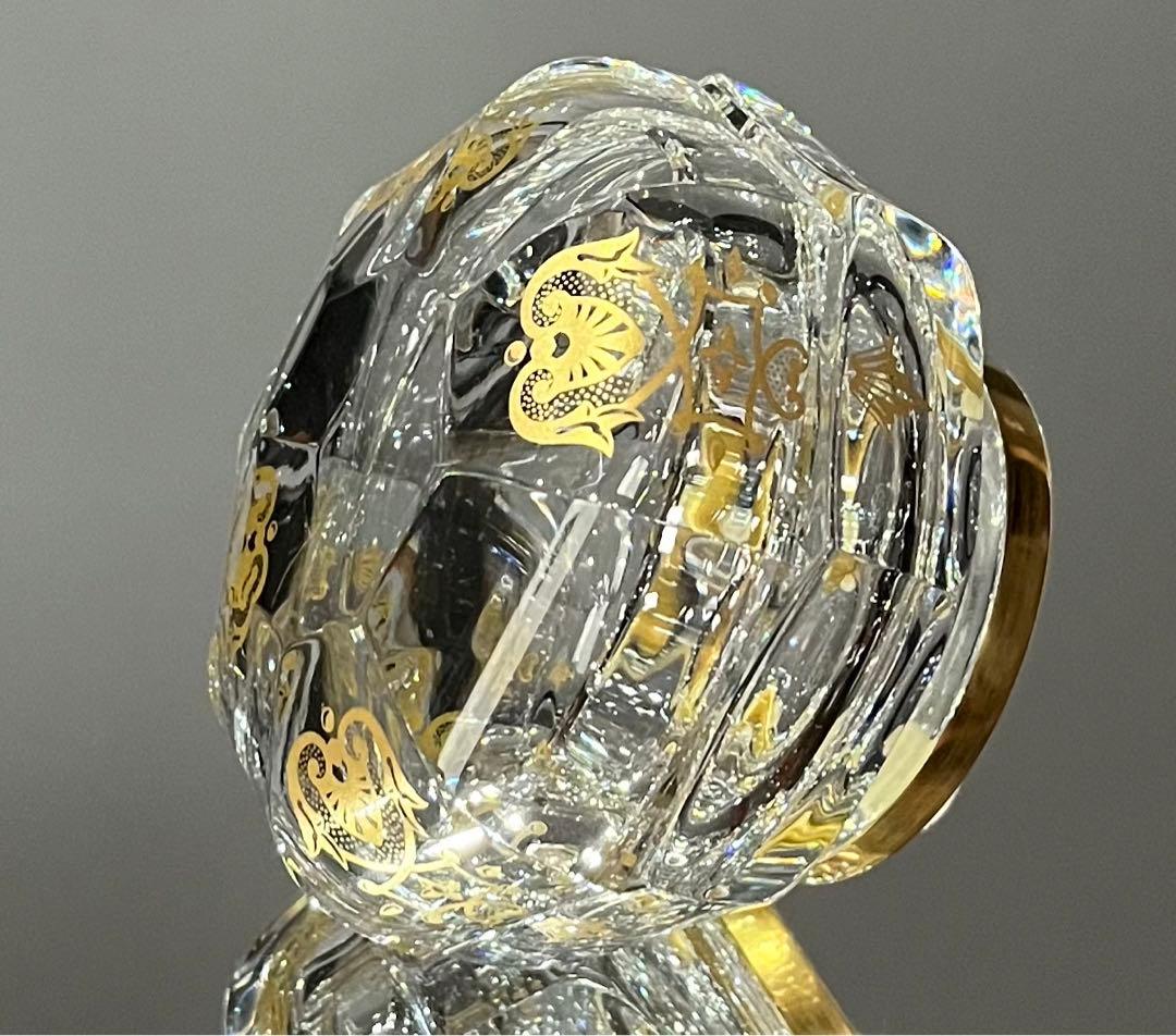 BACCARATバカラ/※廃盤極稀少型　エンパイア 金彩　蓋物　美品