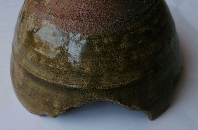 古唐津　小山路青手茶碗(発掘手)➁