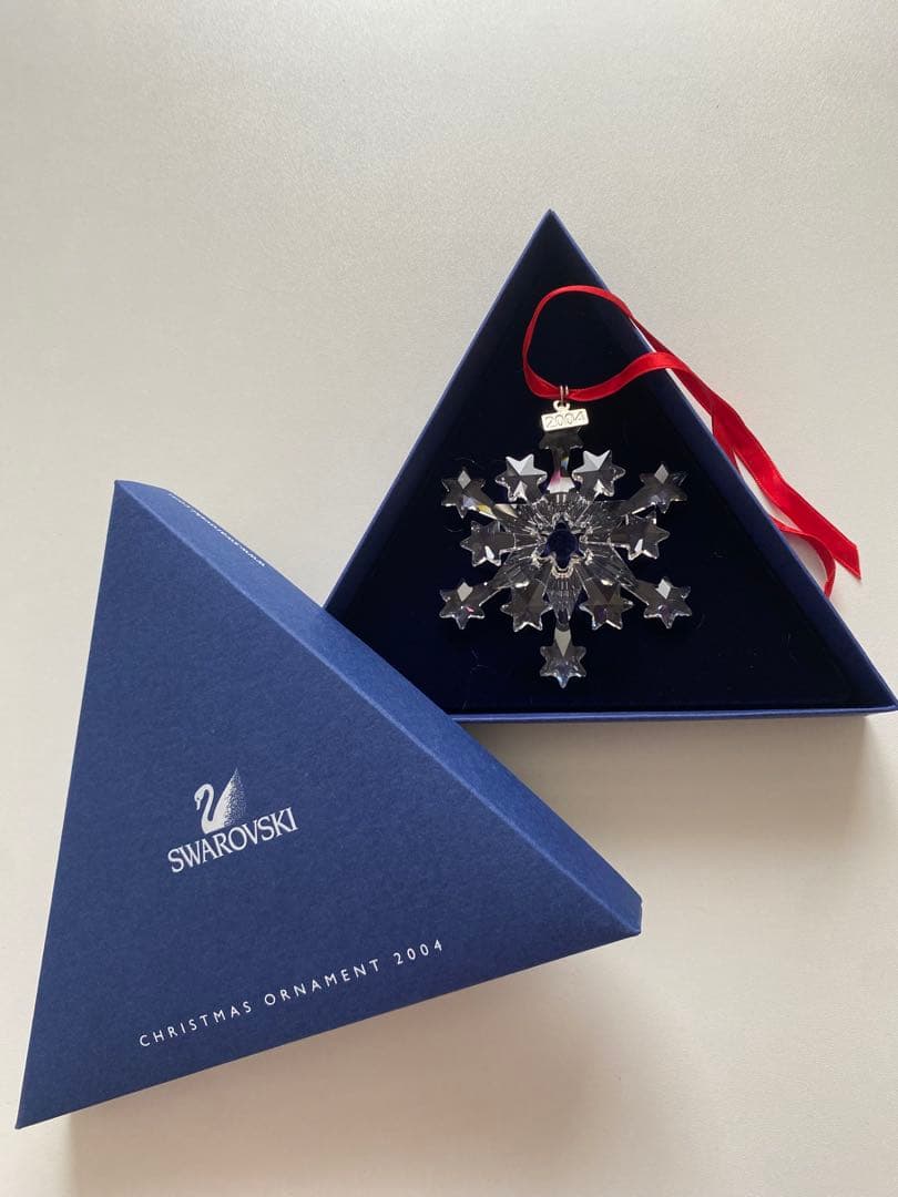激レア 希少 Swarovski クリスマスオーナメント 2004 テディーベア