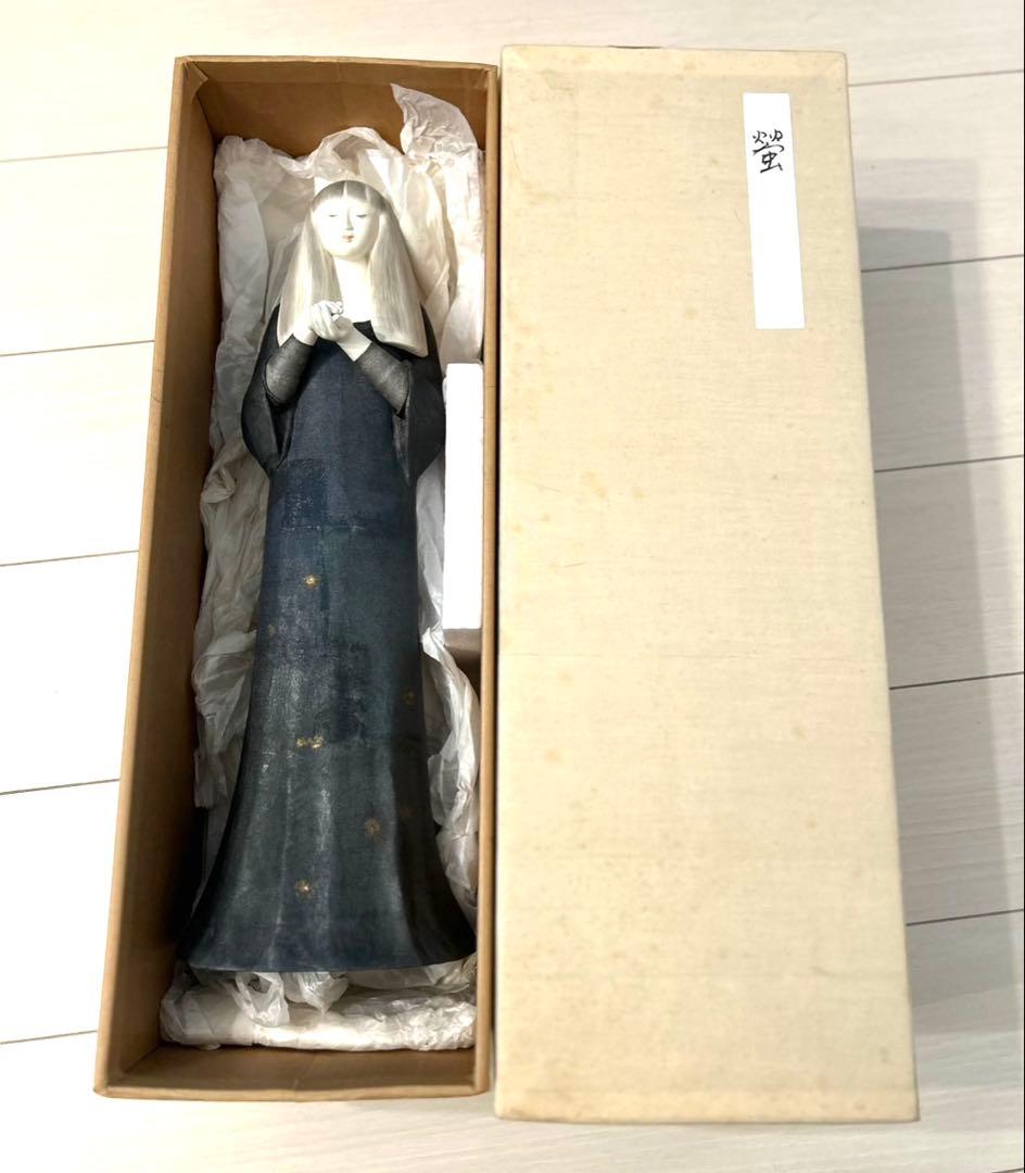 岩瀬なほみ　木彫布貼人形　蛍