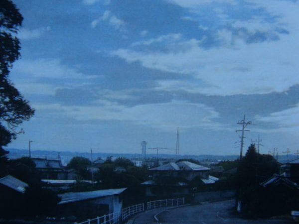 大畑 稔浩 【霞ヶ浦遠望】 希少画集画、状態良好、新品高級額装付