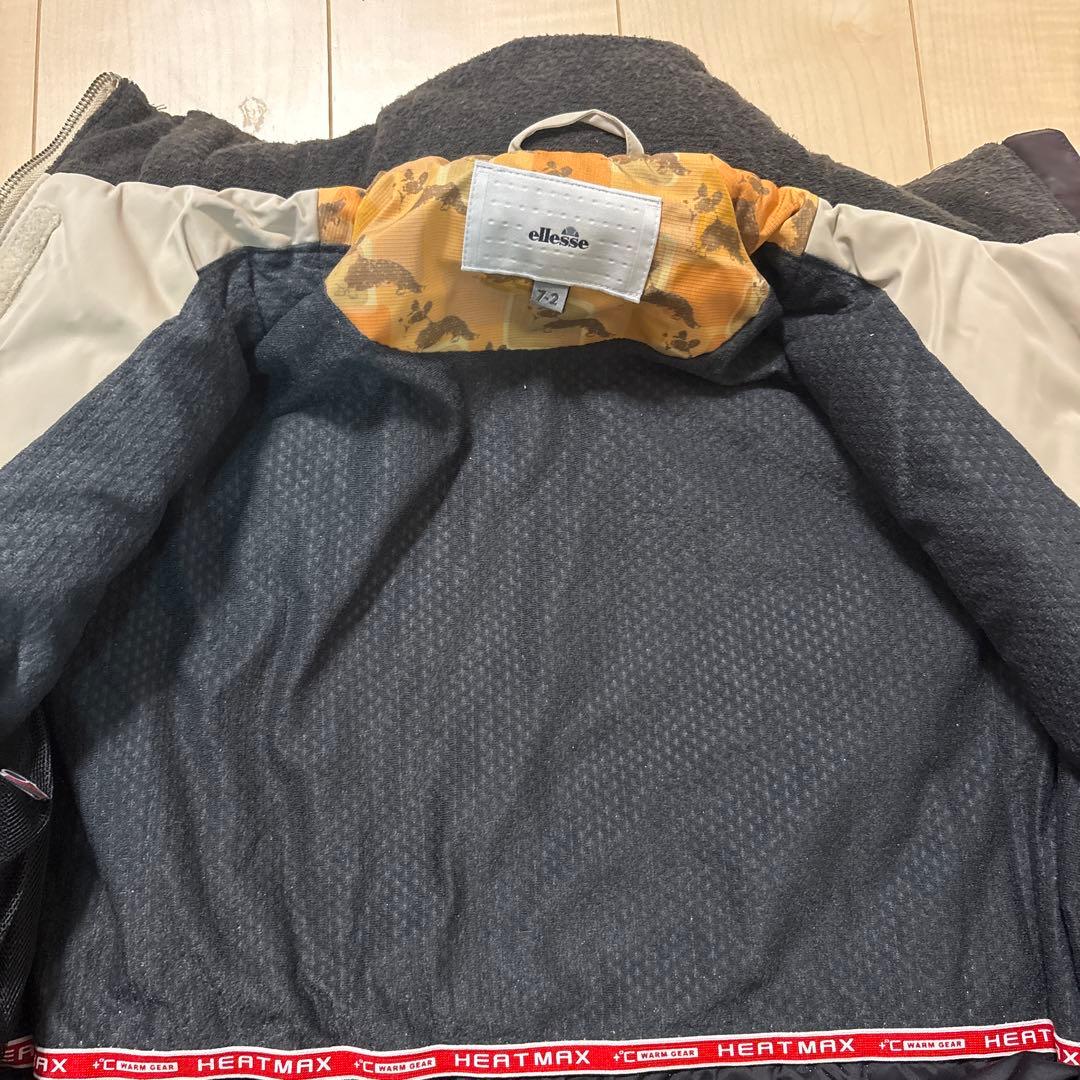 美品 ellesse スキー スノボー 上下セット Sサイズ ブラウン×白系