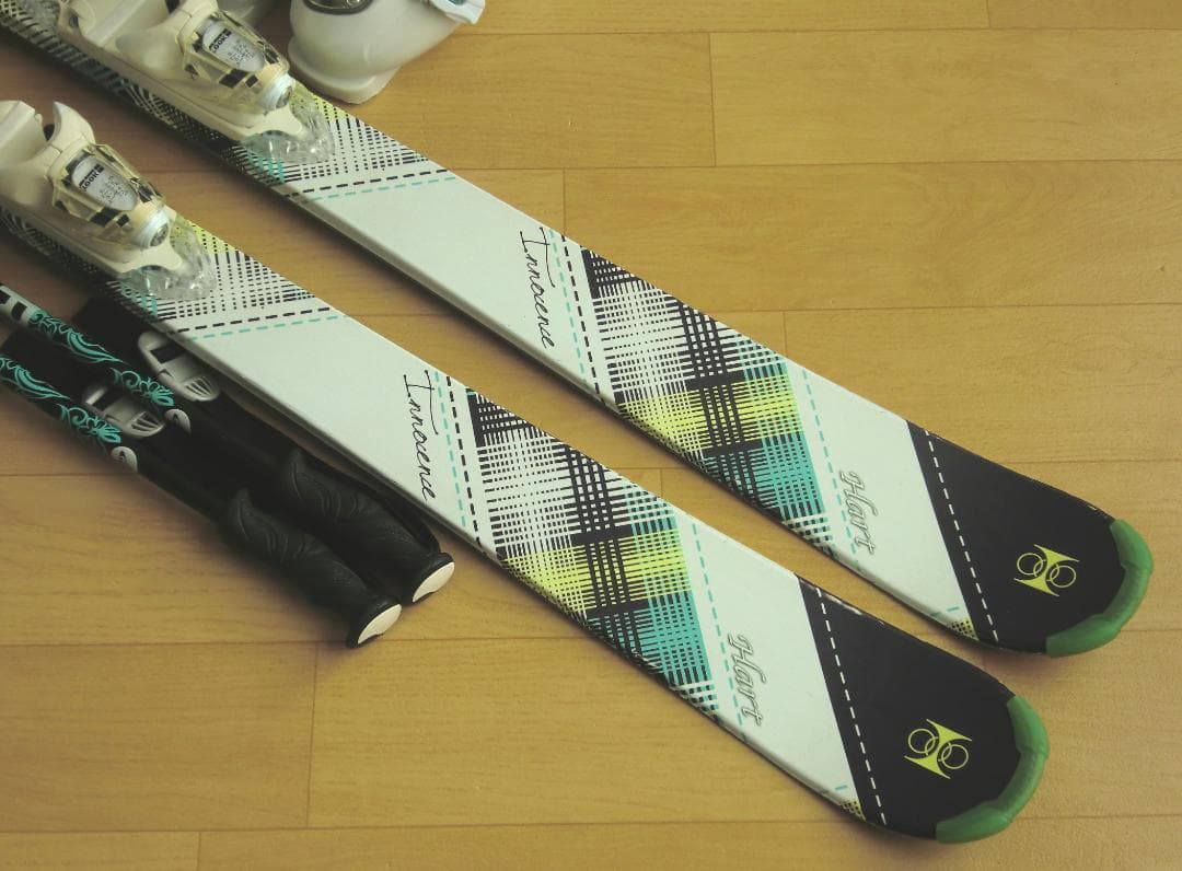 ■■送料無料■Hart■女性用スキーフルセット■板150靴25.5■WAX済■■