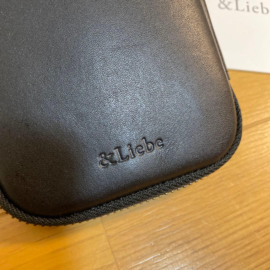 &Liebe ジップペンケース　栃木レザー　中古極美品