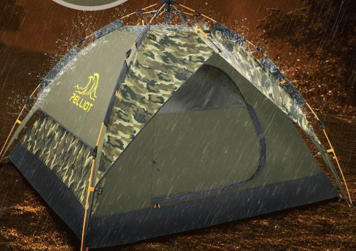 テント 迷彩柄緑 フランス アウトドアブランド