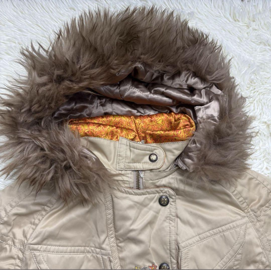 エレッセ　 ダウンジャケット アウター ベージュ モッズコート M スキーウェア