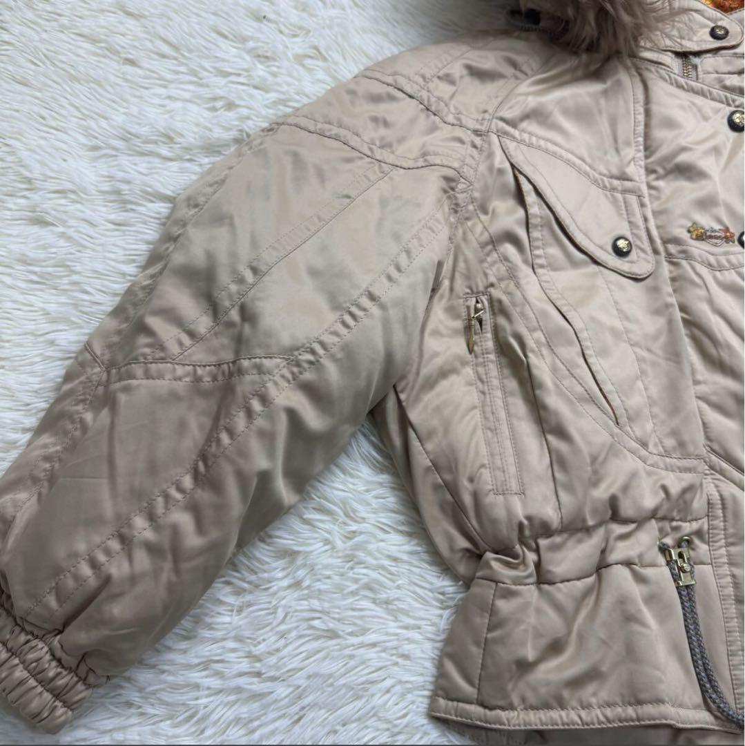 エレッセ　 ダウンジャケット アウター ベージュ モッズコート M スキーウェア