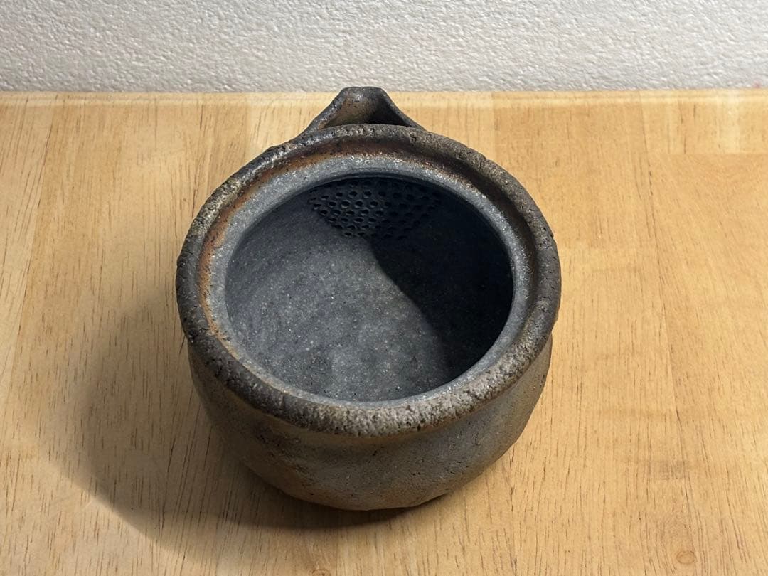 70.備前焼 宝瓶 登り窯 蟹 かに カニ 手びねり 急須