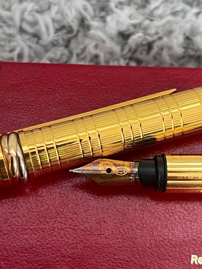 Cartier カルティエ トリニティ 万年筆 ゴールド ペン先18K レア