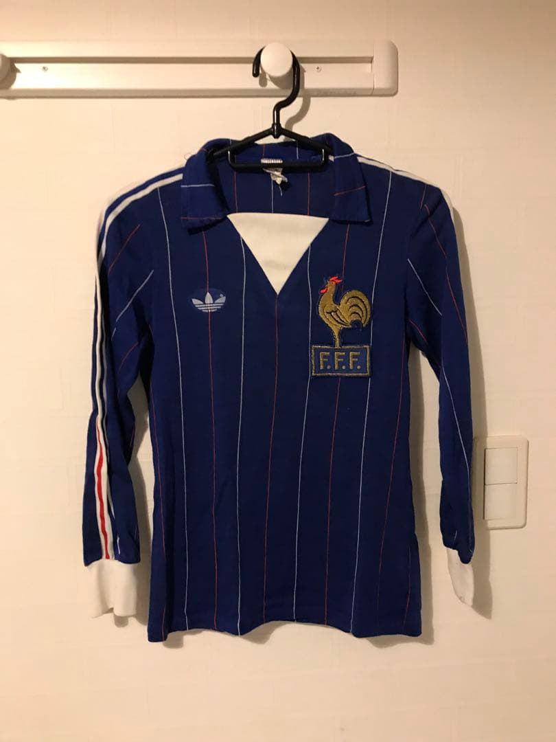 フランス代表　1980-81 ホーム　長袖　ユニフォーム　プラティニ　ビンテージ